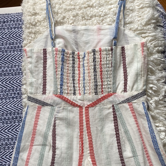 Red Carter Anthropologie Everly jumpsuit. - Picture 3 of 6